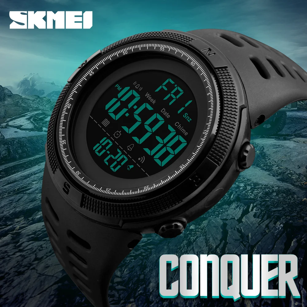 

SKMEI Watches Men Military Sports Watches Fashion Countdown Men's Waterproof LED Digital Watch For Man Clock Relogio Masculino