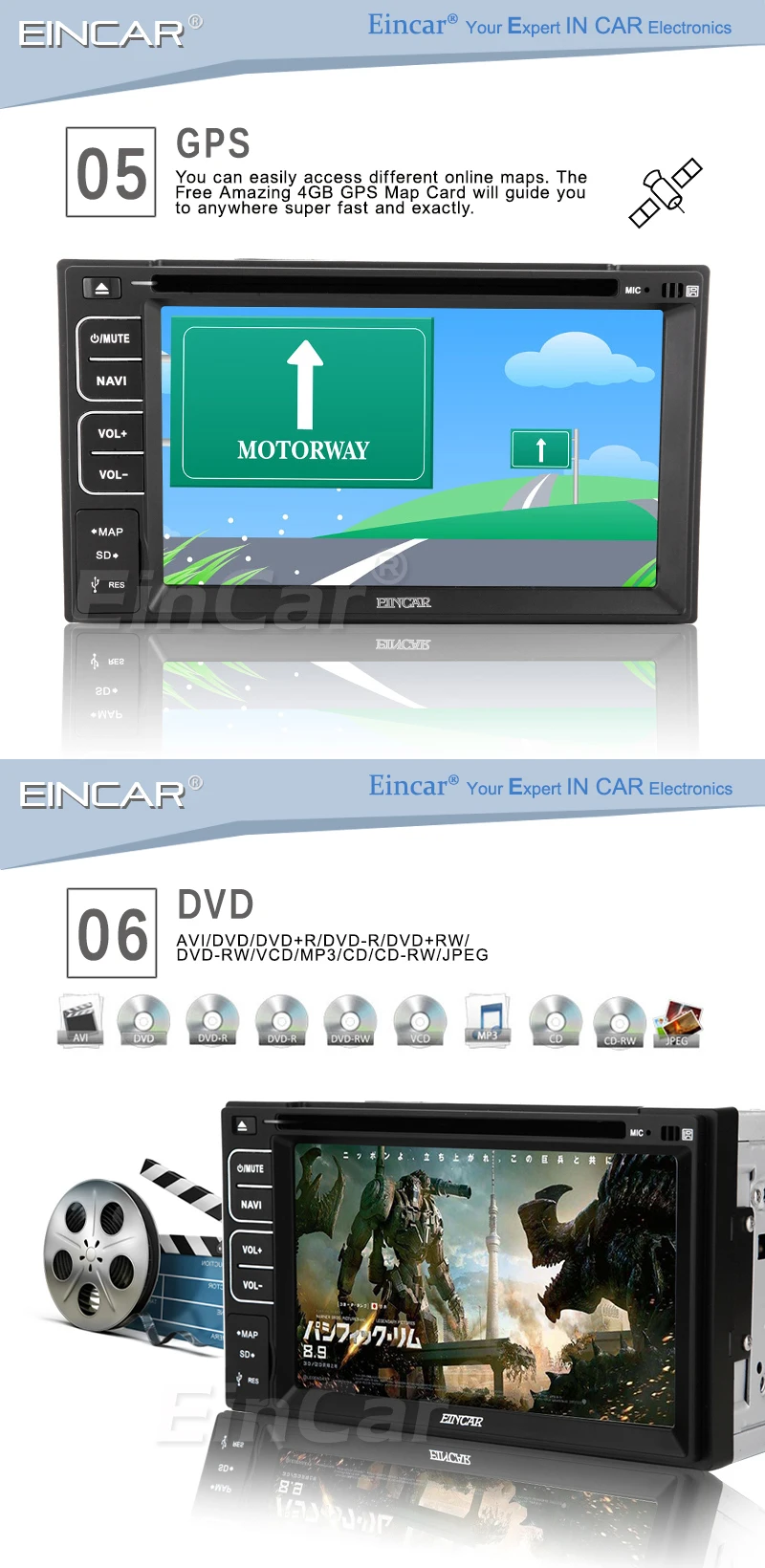 Двойной 2 Din CD DVD плеер 6 &quotемкостный мульти сенсорный экран автомобильное радио