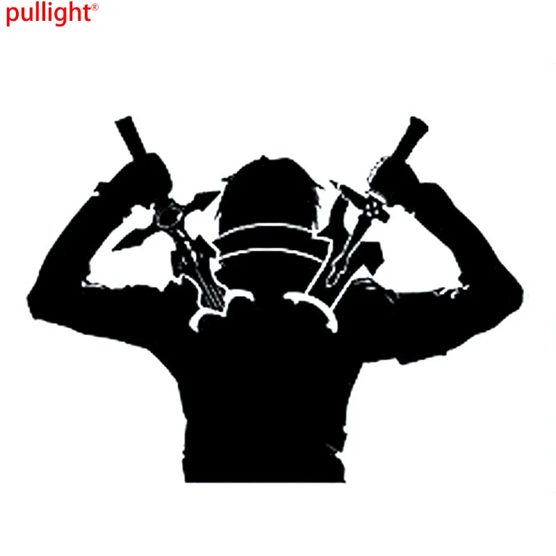 

Vinyl Decal Anime Ninja Warrior Swords Interesting Car-styling Car Sticker
