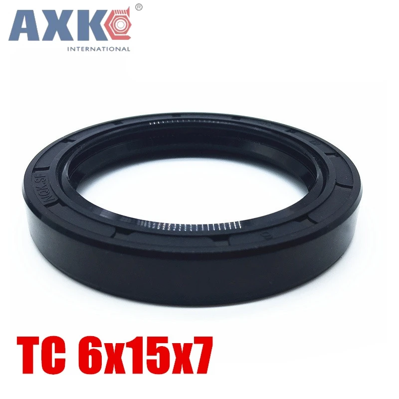 

10pcs AXK 6x15x7 TC6x15x7 NBR Skeleton Oil Seal 6*15*7 Seals AXK high-quality Seals Radial shaft seals