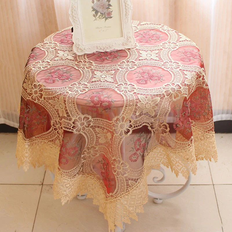 Высококачественная Скатерть для свадьбы в европейском стиле Прозрачная Круглая