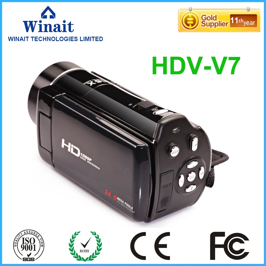 

Catch the chance to enjoy yourselves! High quality HDV-V7 Digital Video Camera 24MP 3.0"LCD Screen Remote Control Camera