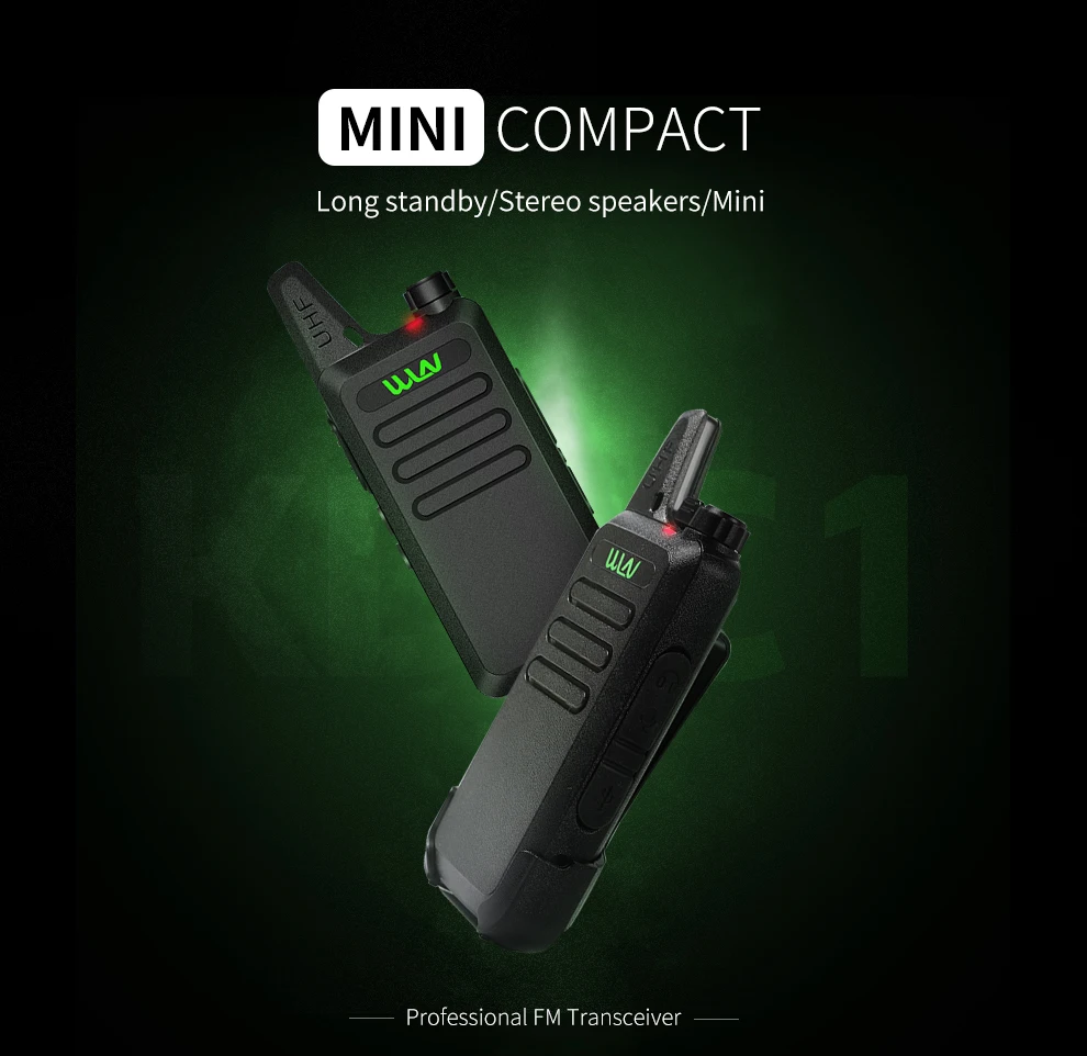 2 шт./лот WLN мини радиостанция приемопередатчик kdc1 3 Вт walkie talkie UHF 400-470 МГц ham Радио портативная рация