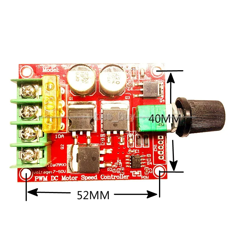 DC 7 50V 10A 400W PWM щеточный двигатель CVTPWM регулятор скорости 12V / 24V|controller 12v|control