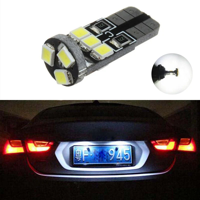BOAOSI 1x супер яркий номерные знаки светильник без ошибок T10 2835SMD светодиодный для