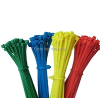 new2014 freeshipping multifunction 500 pcslot 2 8 x 200mm colorful self locking plastic nylon cable tie zip ties