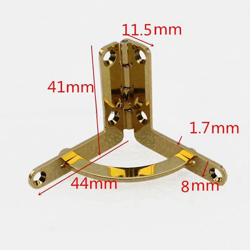 10 шт. металлические Пружинные петли 44 х41 мм 90 градусов|jewelry box hinges|spring hingebox hinges |
