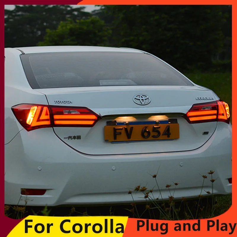 Автомобильный Стайлинг KOWELL для Toyota Corolla задний фонарь 2014 2015 2016 2017 светодиодный