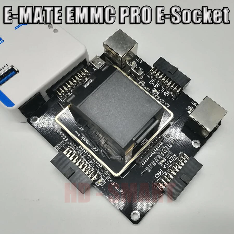 E-MATE коробка E mate box E-Socket 6 в 1 без сварки BGA169E BGA162 BGA221 поддержка Медуза Pro box/UFI/ATF/легкий JTAG Plug/RIFF box