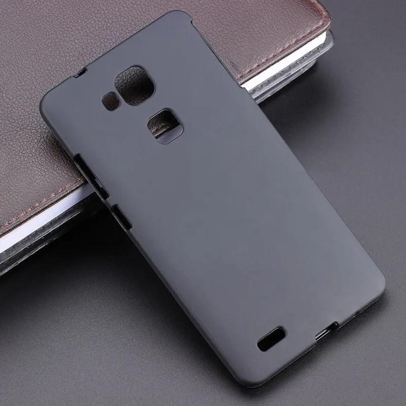 Черный гелевый ТПУ тонкий мягкий чехол задняя крышка для телефона Huawei Ascend Mate 7 Mate7