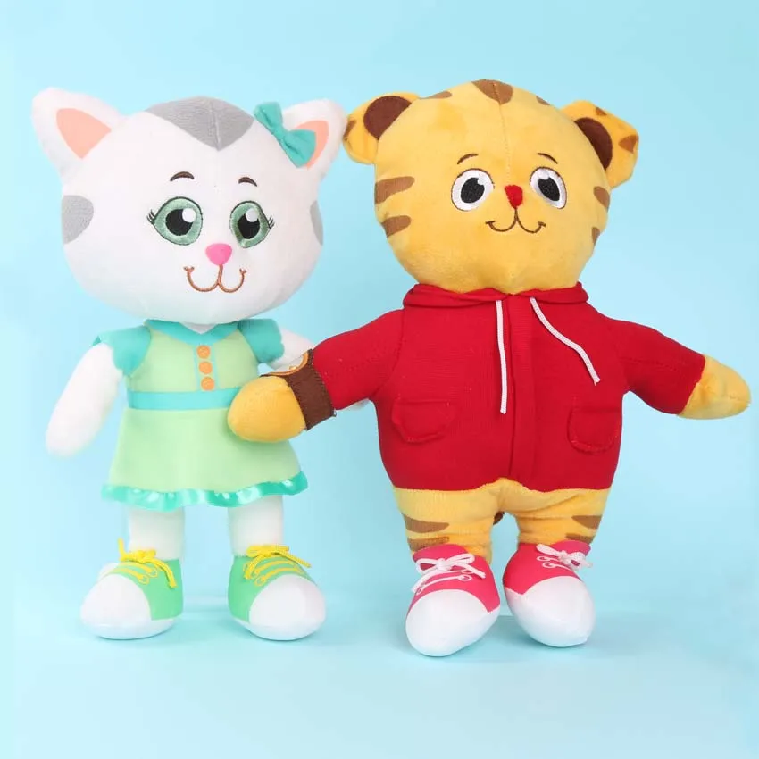 2 шт./лот Даниэль Тигр район плюшевая Катерина Китти Кот друг плюшевые куклы