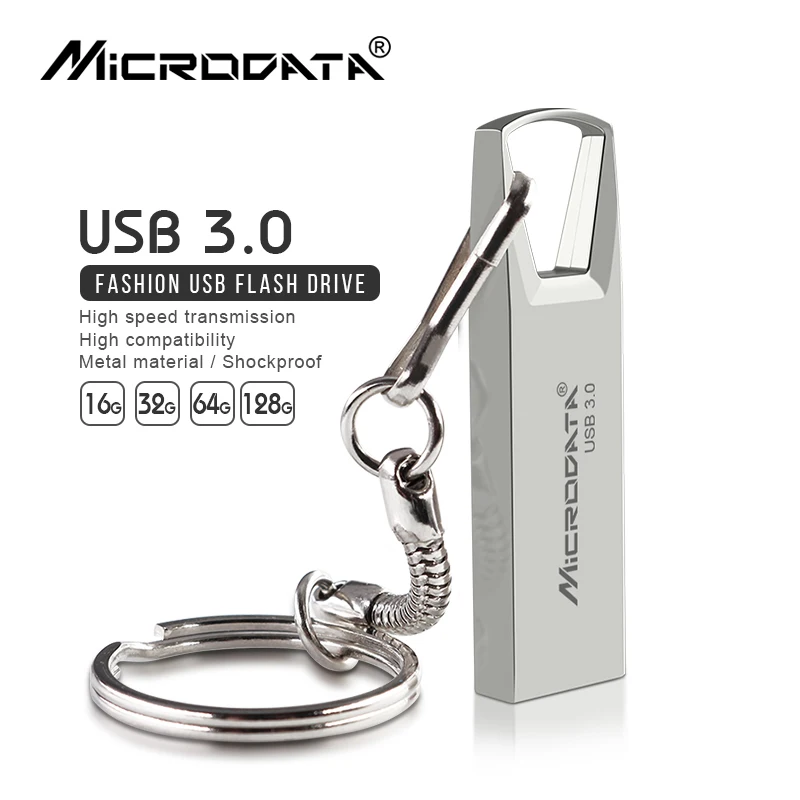 Высокоскоростная USB 3 0 мини металлическая Флешка 16 ГБ 32 64 Гб 128 Водонепроницаемая