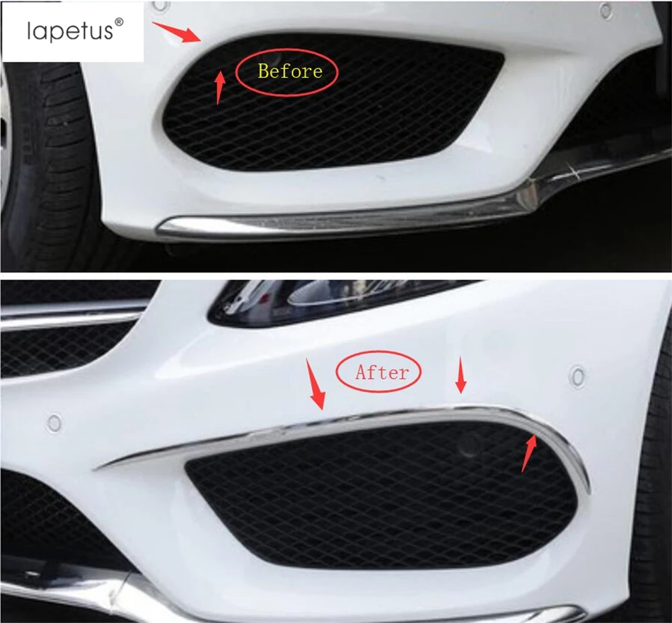 Аксессуары Lapetus для Mercedes Benz C CLASS W205 седан 2015-2021 верхняя полоса переднего
