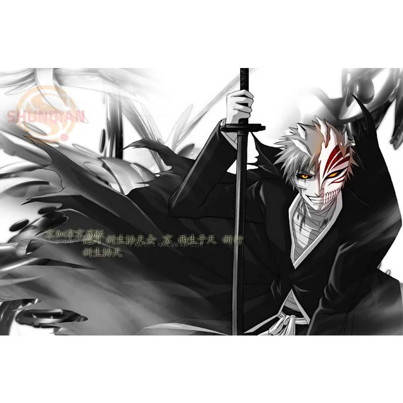 

P0292 полый плакат Ichigo аниме отбеливатель на заказ холст плакат искусство ткань настенный плакат шелковая ткань