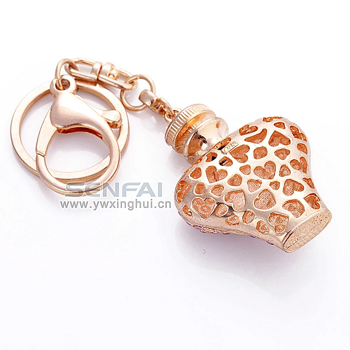 2017 роскошный флакон духов ароматы брелок розовое золото цвет Джульетта Chaveiro со