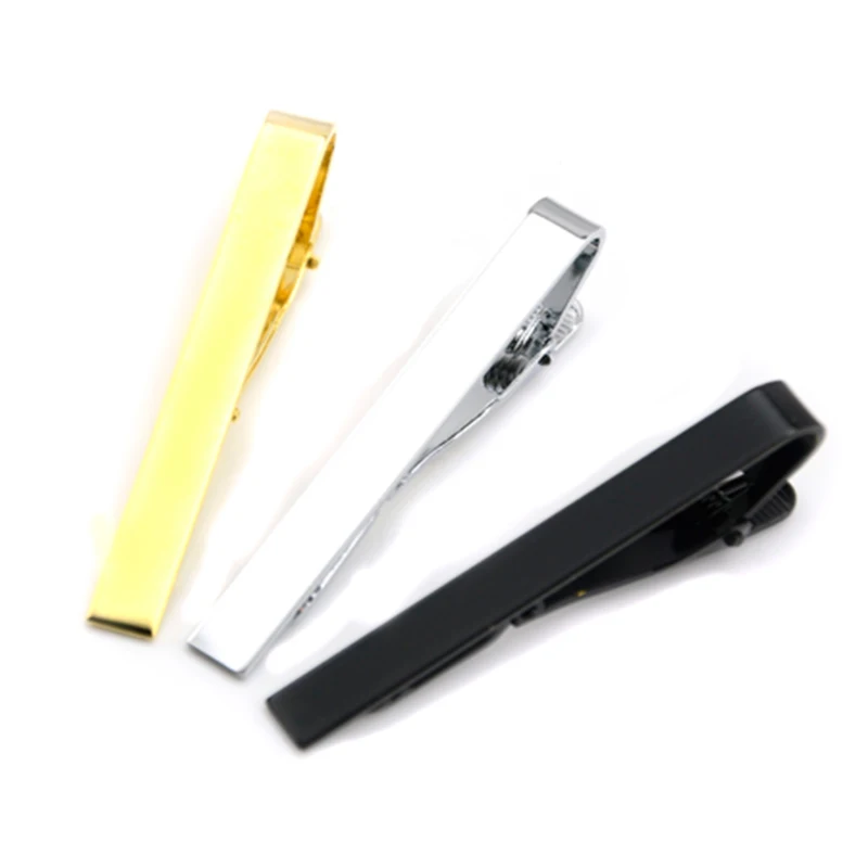 Мужские Модные Позолоченные однотонные Зажимы для галстука мужчин изысканные