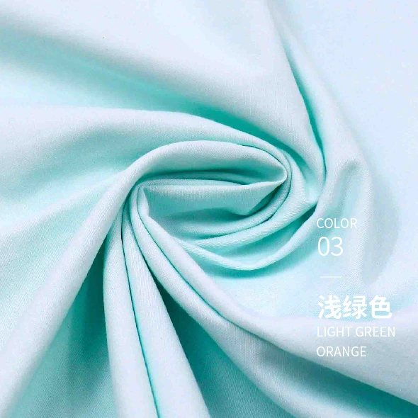 03 light green Мягкая однотонная ткань Оксфорд, полиэстер, хлопок, пряжа, окрашенная ткань, шитье, сделай сам, для рубашки, платья, повседневные штаны, одежда в скандинавском стиле, 145*100 см - Цвет: 03 light green
