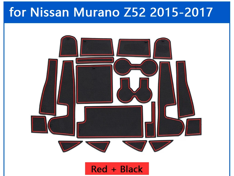 Для Nissan Murano Z52 MK3 2015 2016 2017 противоскользящая резиновая чашка подушка дверной