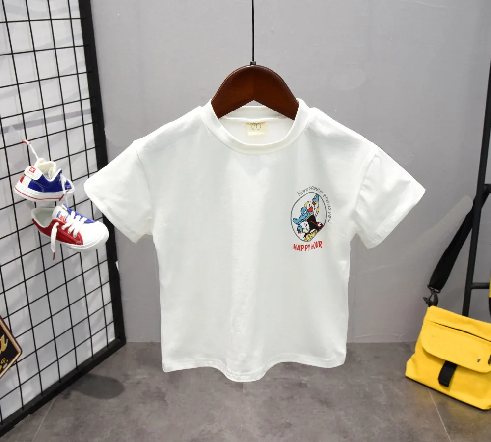 Одежда для малышей хлопковое пальто с принтом suntan + футболка короткими рукавами