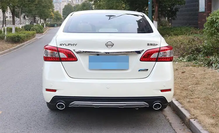 Для Nissan Sentra SYLPHY защита выхлопного отверстия заднего бампера подходит 2012/2013// Sentra Body набор бампер задний спойлер