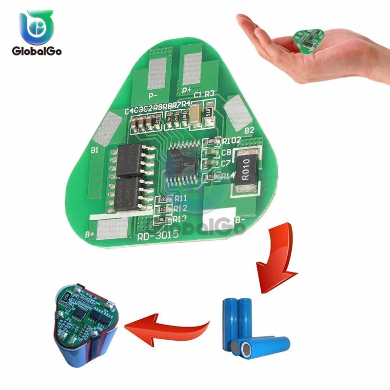 3S 4A Li-ion Li-Po Lithium Polymer Battery Protection Board 3 Cell PCB Module Short Circuit Overcharge | Инструменты