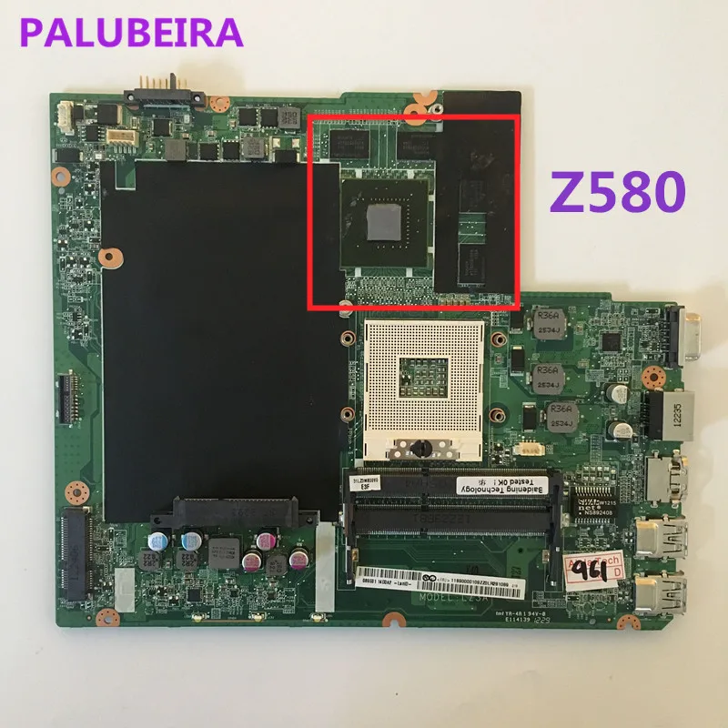Материнская плата для ноутбука LENOVO Z580 системная с набором микросхем DALZ3AMB8E0 HM76 100%