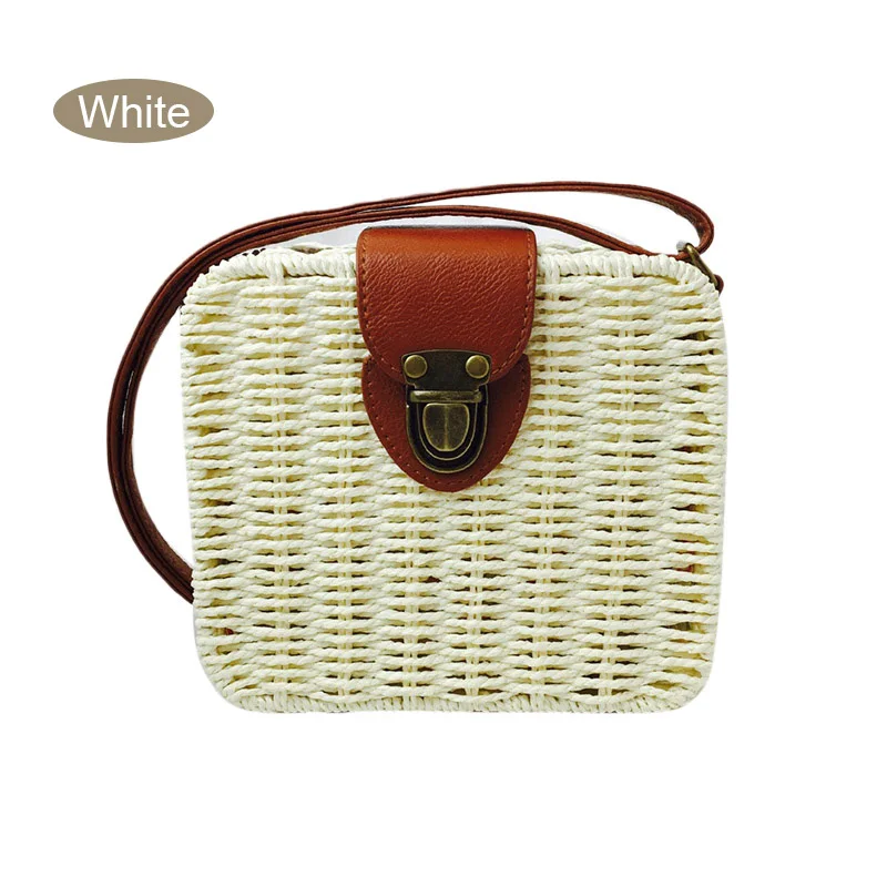 2018 Милая модная женская Соломенная Сумка карамельного цвета сумки мессенджеры