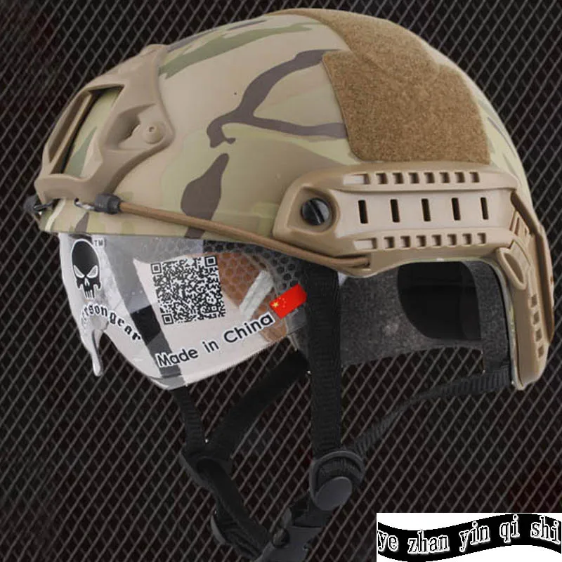 Быстрый Шлем с защитными очками типа MH тактическое боевое снаряжение военный