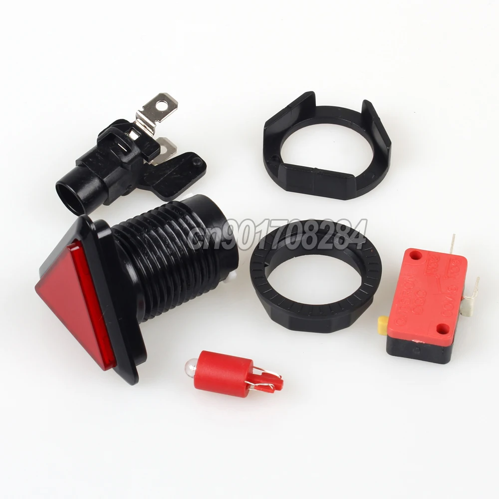 Пятикратная треугольная Кнопка с подсветкой и микро-переключателем для аркадных