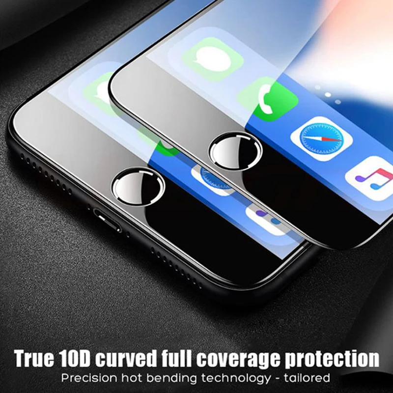 Для iphone 7 закаленное стекло 8D пленка на 7s защита для экрана защитное