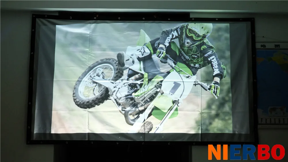 200 дюймов серебро проектор экраны складной переносной ушко настенный потолочный