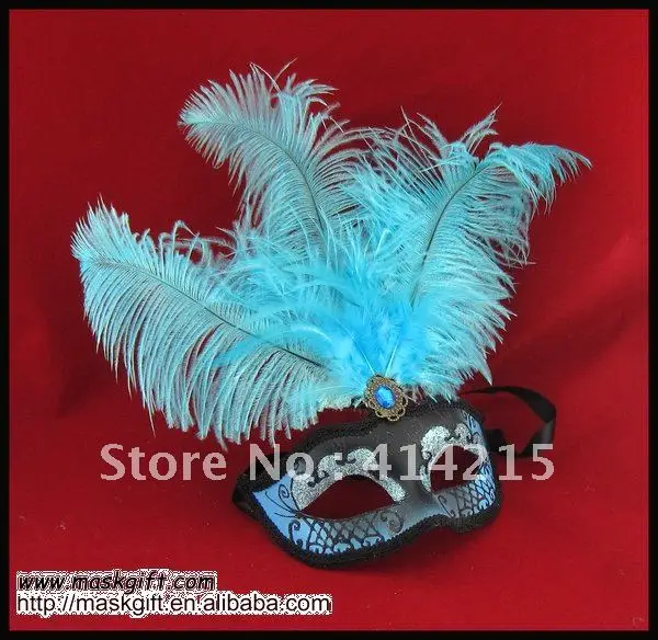 2016 Бесплатная доставка пластиковая Венецианская маска светильник синий черный