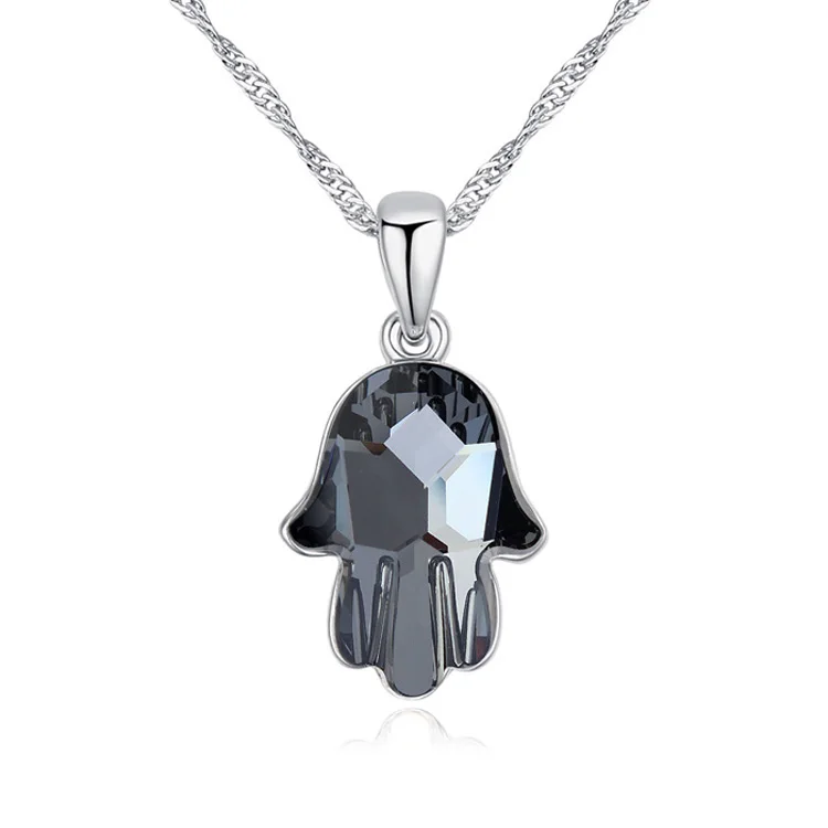 Женские ожерелья и кулоны от Swarovski Fatima Hamsa модные амулеты турецкие ювелирные