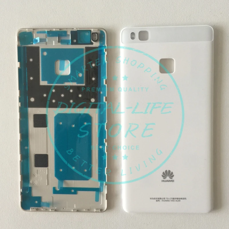 Оригинальный чехол для задней батареи Huawei P9 Lite/ G9 Lite + стеклянный объектив камеры