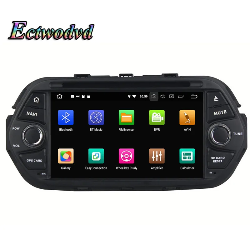Ectwodvd 4G ram 32G rom Восьмиядерный Android 8 0 автомобильный DVD для Fiat Egea 2016 2017 2018-Радио стерео