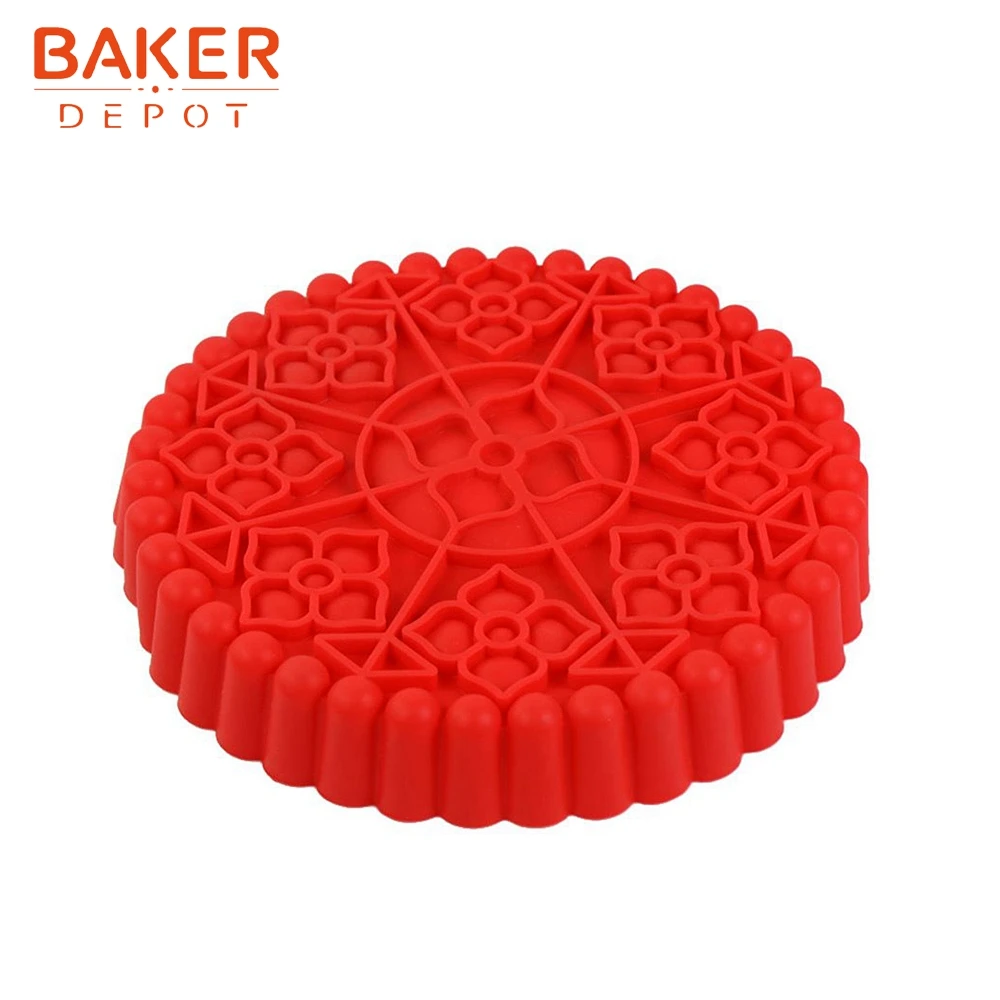 BAKER DEPOT 10 дюймовая силиконовая форма для торта круглая большая выпечки тортов