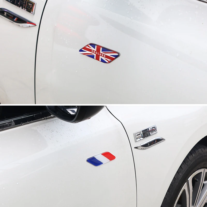 1 Pair 3D Metal German Italy Flag Car Body Side Fender Rear Trunk Emblem Badge for Volkswagen Audi Bmw Mercedes Benz Porsche | Автомобили