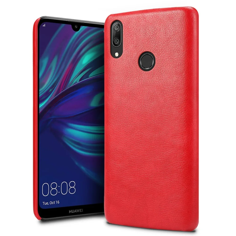 SLEO для Huawei Y7 2019 чехол из искусственной кожи жесткий пластиковый телефона 6 26&quot |