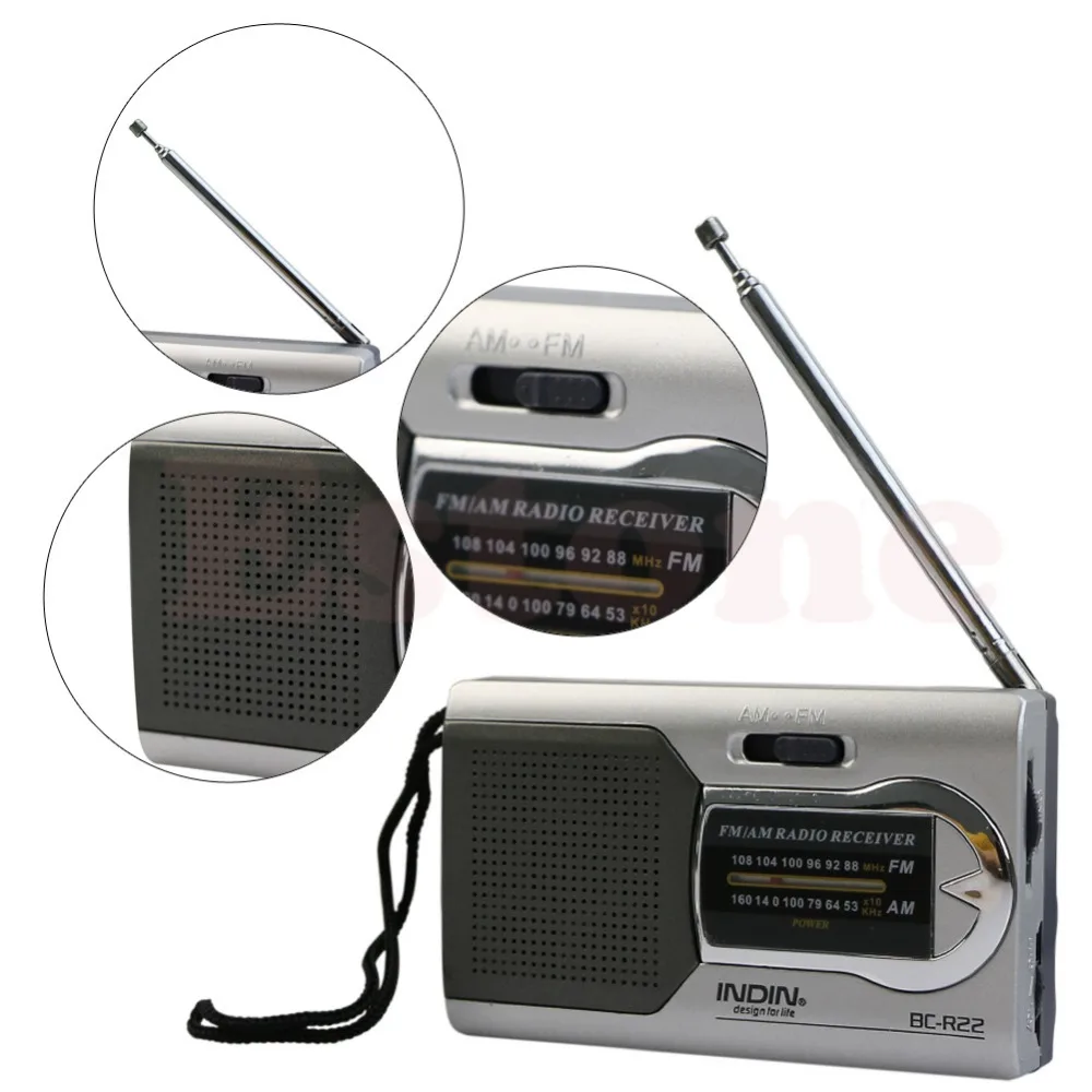 Универсальный тонкий AM/FM мини радиоприемник мир стереодинамиков mp3 плеер| |