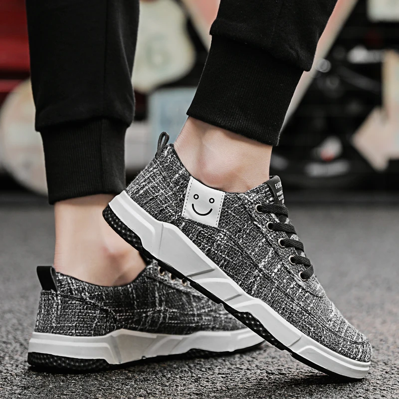 TRAANO 2019 New Spring Men's Shoes Classic Sneakers Men Casual Fly weather Low To Help Fashion CC-110 | Обувь