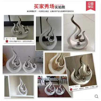 Минималистичный керамический дизайн на удачу с сильным пламенем домашний декор