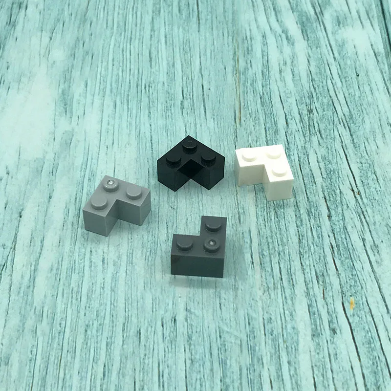 80 шт./лот MOC толстый Кирпич 2x2 угловая пластина строительные блоки детали
