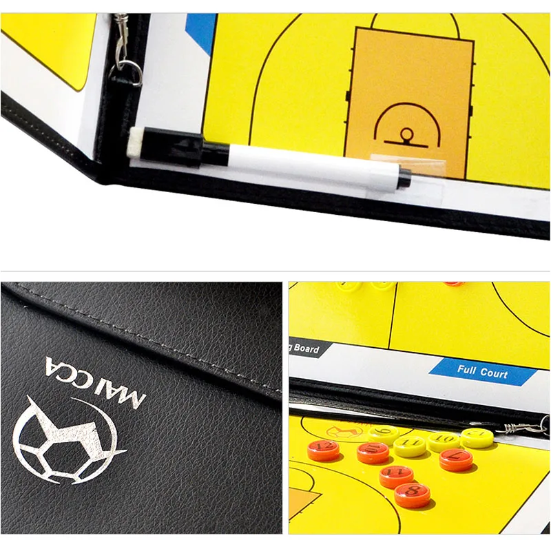 MAICCA Basketball coach board with pen dry Erase Professional Tactical Board for Sports coaching plate Wholesale | Спорт и
