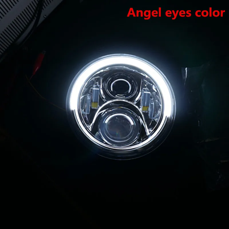 7 Inch Motorcycle LED Headlight High/Low Beam With Angel Eyes For Honda CB400 500 1300 Hornet 250 600 900 VTECVTR250 |