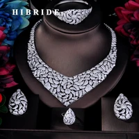 hibride beauty design big pendant necklace full jewelry sets for women bridal wedding accessories jewelry wholesale price n 758