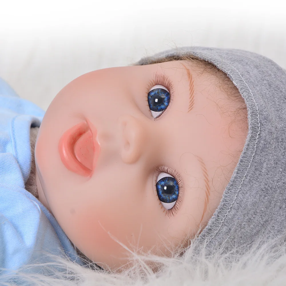 Силикона Reborn Baby Doll с ткани тела 22 дюйм(ов) реалистичные детские игрушки для детей