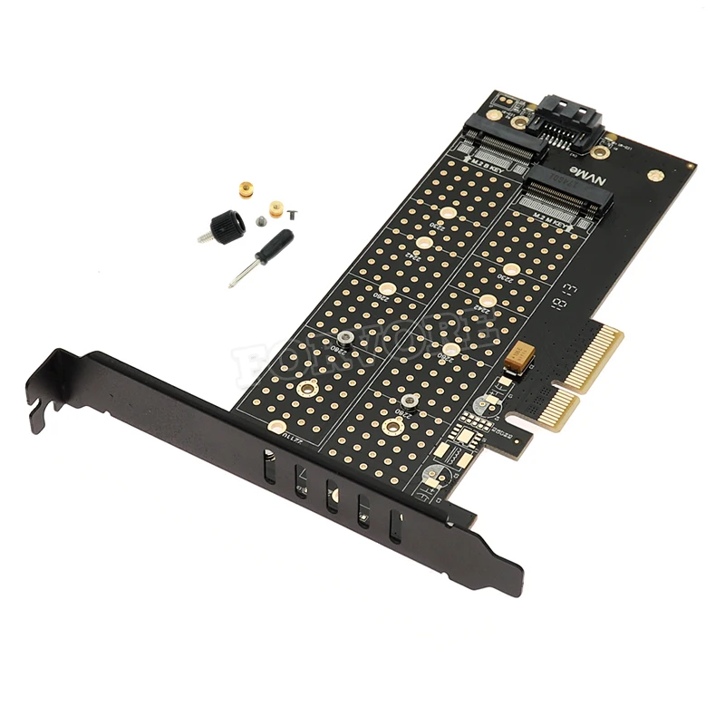M.2 NVMe SSD NGFF для PCIE X4 адаптер карты M ключ + B двойной интерфейс | Компьютеры и офис