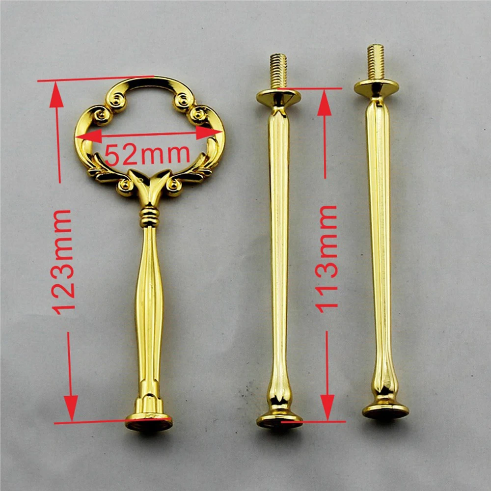 3 слойная винтажная стойка с ручкой для тарелок торта фурнитура держатель DIY