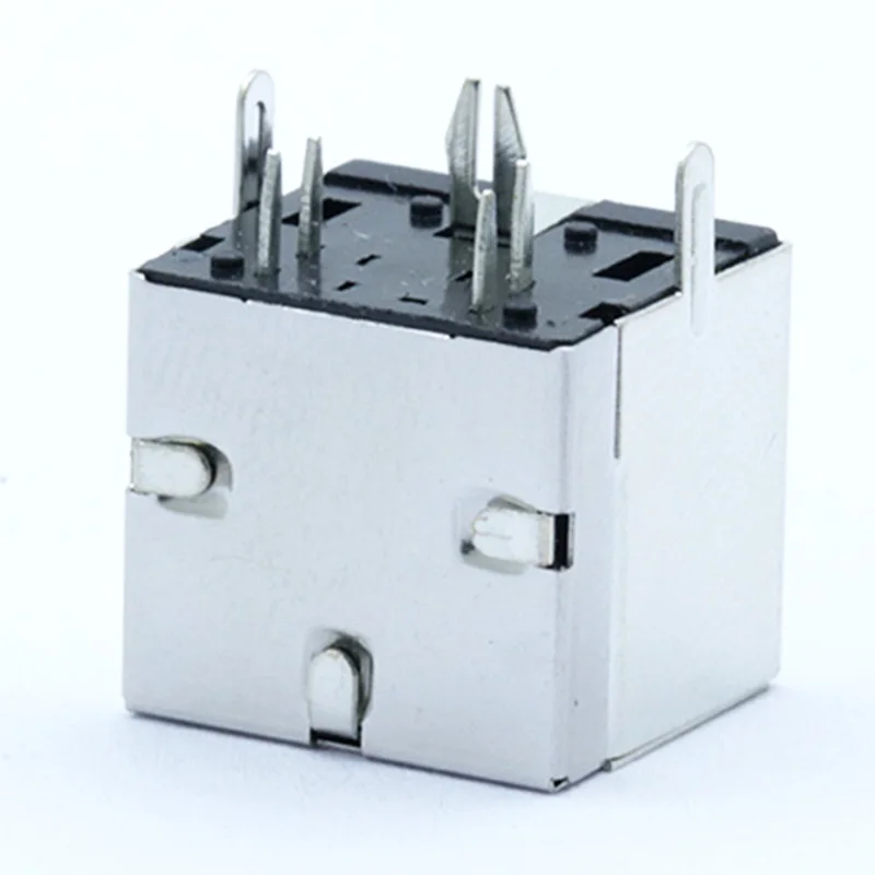 10 шт./лот 4-контактный гнездовой разъем Mini DIN PS2 клеммы прямоугольный/90 градусов