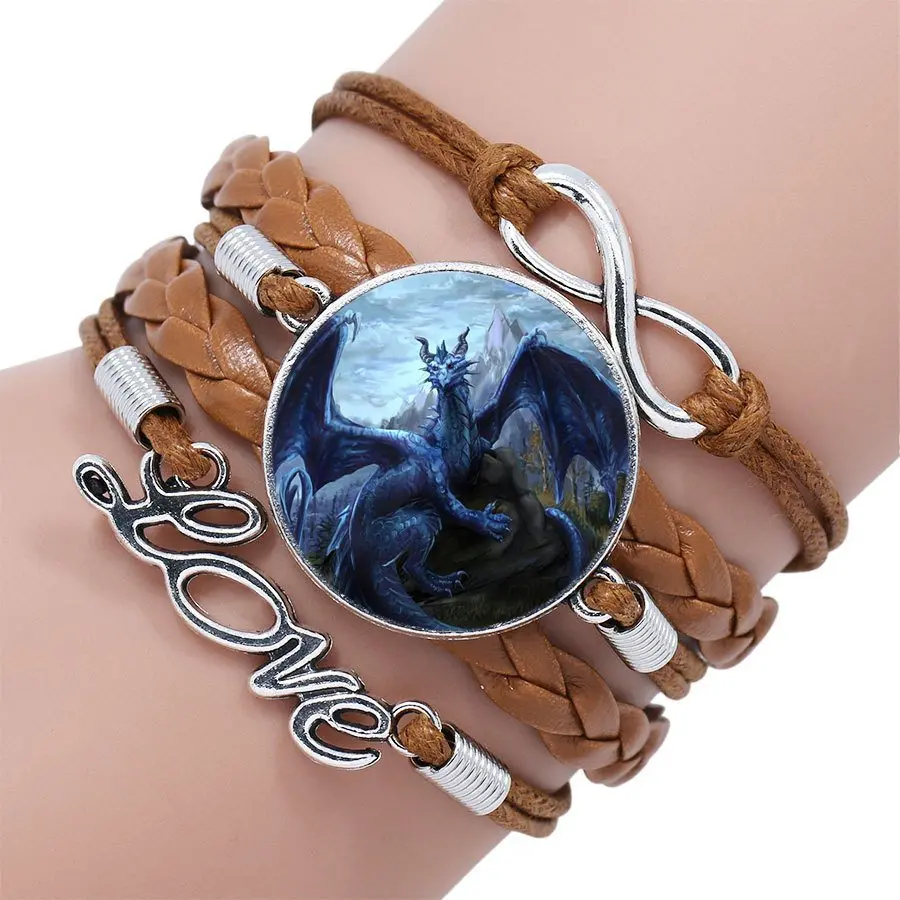 Для мужчин и женщин подарок стеклянный кабошон Макси Многослойный